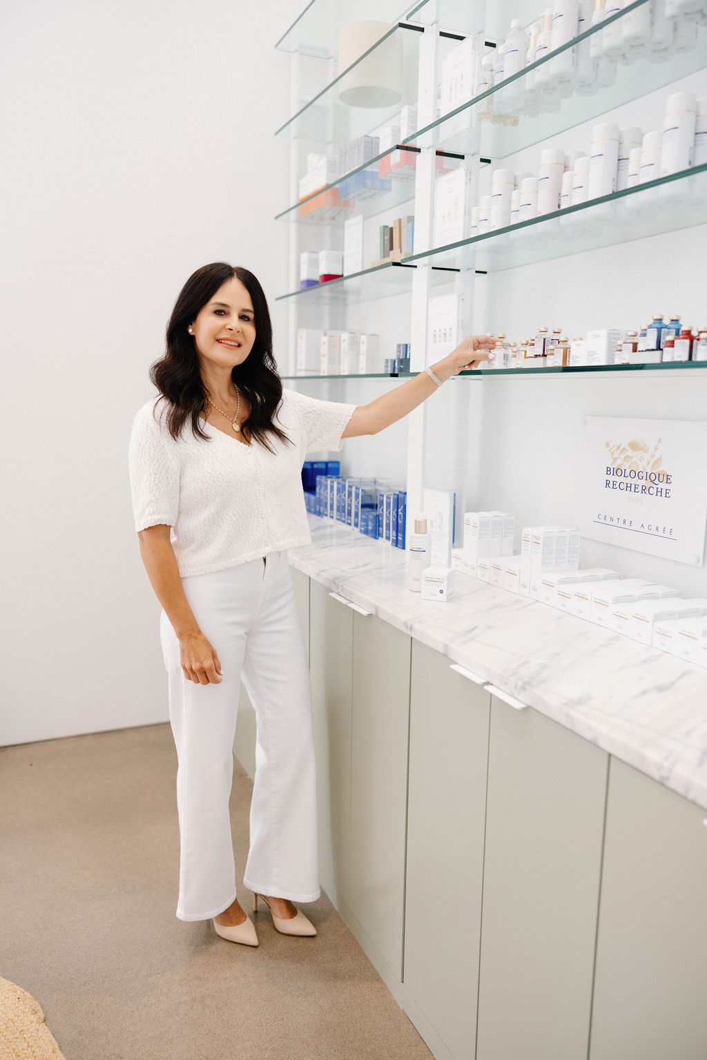 Biologique Recherche product shelf at OKC
